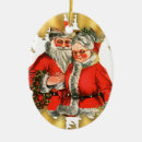 Search for santa and mrs claus christmas tree decorations Xmas