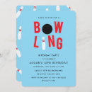 Search for bowling birthday invitations Girl bowling party