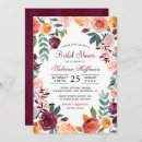 Search for marsala bridal shower invitations Garden