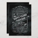 Search for aged to perfection birthday invitations Chalkboard