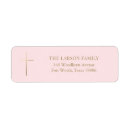 Search for pink cross return address labels Religious