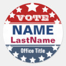 Search for blue and white stars stickers Election