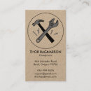 Search for hammer business cards Contractor