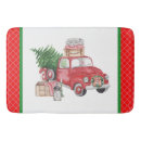 Search for country christmas bath mats Red