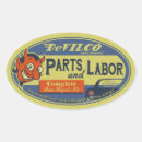 Search for auto parts stickers Garage