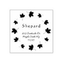 Search for maple leaves rubber stamps Round