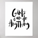 Search for anything posters Girls can do anything
