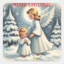 Search for vintage bird stickers Merry christmas