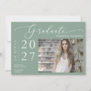 Search for green graduation invitations Typography