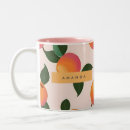 Search for peaches mugs Initials