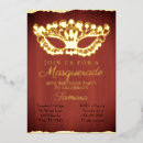 Search for red masquerade party invitations Chic