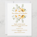 Search for white yellow wedding invitations Sunflower