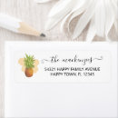 Search for hawaiian islands return address labels Pineapple