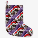 Search for kitten christmas stockings Purple