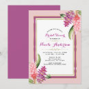 Search for purple floral bridal shower invitations Gold