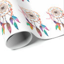Search for dreamcatcher wrapping paper Bohemian