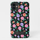 Search for purple roses iphone cases Black