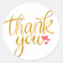 Search for gold thankyou stickers Thanks