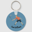 Search for badminton racket key rings Shuttlecock