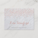 Search for confetti business cards Rose gold