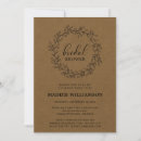 Search for kraft bridal shower invitations Rustic