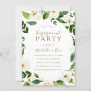 Search for modern floral engagement party invitations Greenery