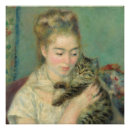 Search for woman with a cat posters Blue