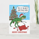 Search for t rex christmas cards Humour