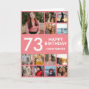 Search for 73rd birthday cards Seventy third birthday