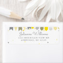 Search for yellow grey return address labels Cute