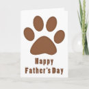 Search for paw print cards Happy father's day