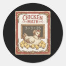 Search for math cartoon stickers Chickens