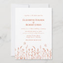 Search for orange wedding invitations Wildflowers