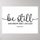 Search for be still and know that i am god posters Bible verse