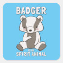 Search for cute badger stickers Animal