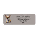 Search for happy dogs return address labels Cute