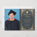 Search for vintage graduation invitations Gold
