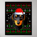 Search for christmas dachshund posters Santa