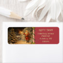Search for christmas north pole return address labels Red