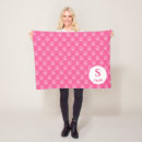 Search for pink paw prints blankets Pattern