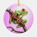 Search for cute frog christmas tree decorations Pink