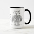 Search for owl drawing mugs Black and white