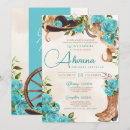 Search for western turquoise invitations Elegant