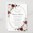 Search for burgundy red bridal shower invitations Rustic