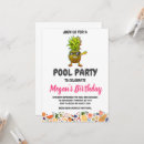 Search for pineapple pool party invitations Palm leaves