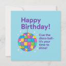 Search for disco birthday cards Groovy