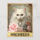 Search for pink cats postcards Roses