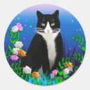 Search for cat with flowers stickers Animals