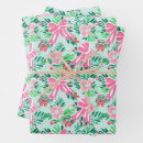 Search for pink and green christmas wrapping paper Bows