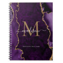 Search for purple glitter school notebooks Monogrammed